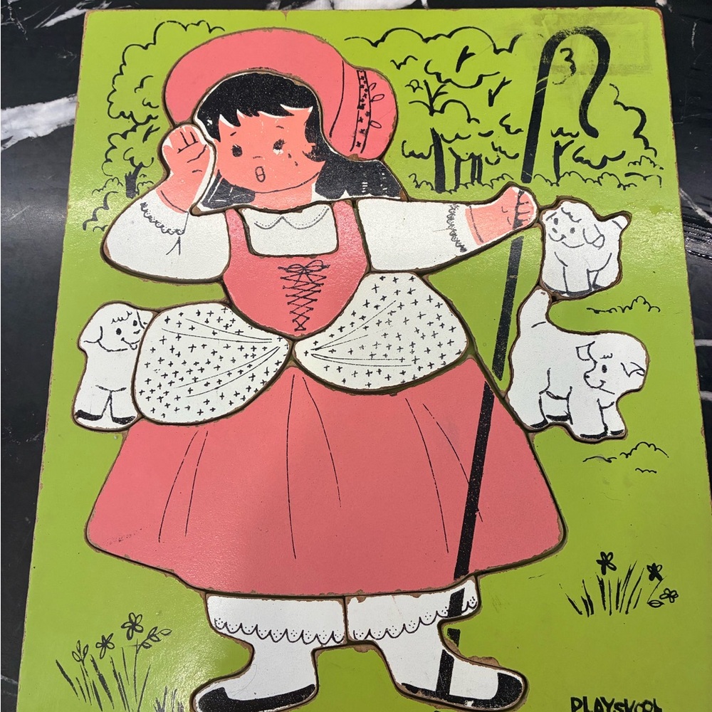 Vintage Playskool Puzzle with Little Bo Peep